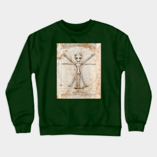 Vitruvian alien Crewneck Sweatshirt